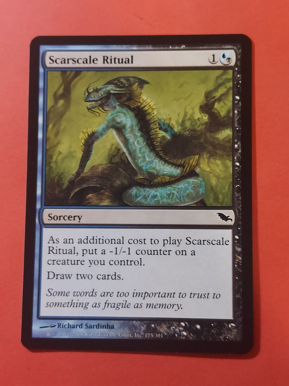 2008 Magic The Gathering Shadowmoor #175 Scarscale Ritual, C, B/B, NF, cd4