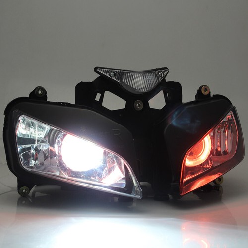 Assembled Red Angel Eye HID Projector Headlamp For Honda CBR1000RR 2004-2007 06 - Picture 8 of 11