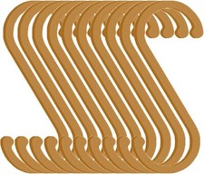 10x S-Haken Aluminium Küchenhaken Schwerlast Aufhänger Küche Schrank Garage