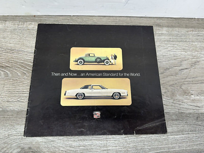 1975 Cadillac Sales Brochure -- ''Then and Now'' - Vintage Original