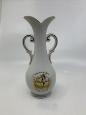 Vintage Holly Hobbie vase, To The House Of A Friend The Way Is Never Long 9 in