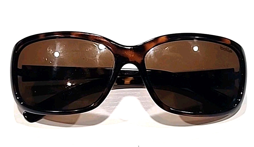 Bolle Brown Rectangle Wrap Sunglasses - image 10