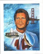 Joe Montana 49ers Autographed Signed Lithograph Poster AMCo COA 20909