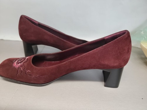 Lavorazione Artigiana Made in Italy Designer Vintage Women's Red Shoes Size 37.5 - Picture 8 of 10