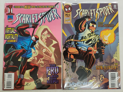 SCARLET SPIDER #1-2 COMPLETE SET ~ VF/NM 1995 MARVEL COMICS ~ BEN