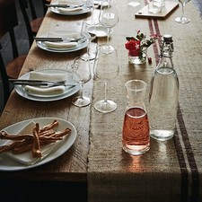 Bormioli Rocco Giara 1 Litre Clear Glass Swing Flip Top Lid Water Bottles Set