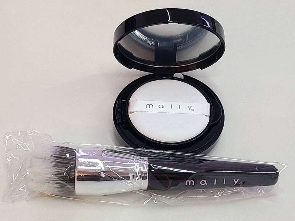 Mally Flawless Finish Transforming Effect Foundation Tan with Full Size Brush - Image 3 of 4