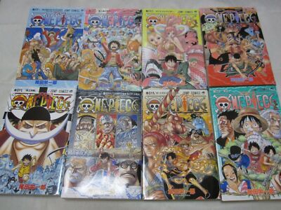 USED One Piece Vol.1-102+Fan Book Vol.1-5 107 Set Japanese Manga Eiichiro  Oda