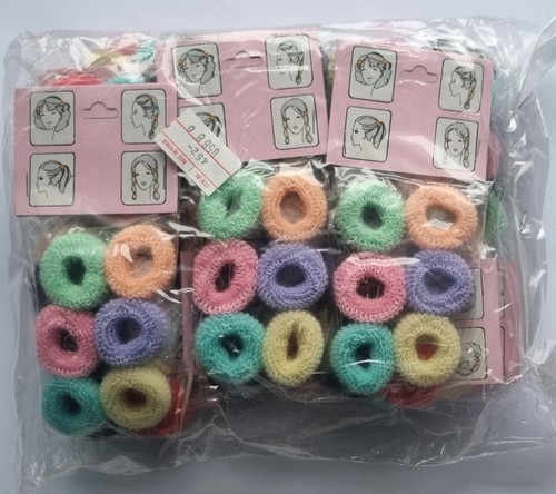 4032 TEILE FROTTEEHAARGUMMI HAARSCHMUCK HAARGUMMI HAARBAND PFERDESCHWANZ POSTEN - Bild 10 von 11