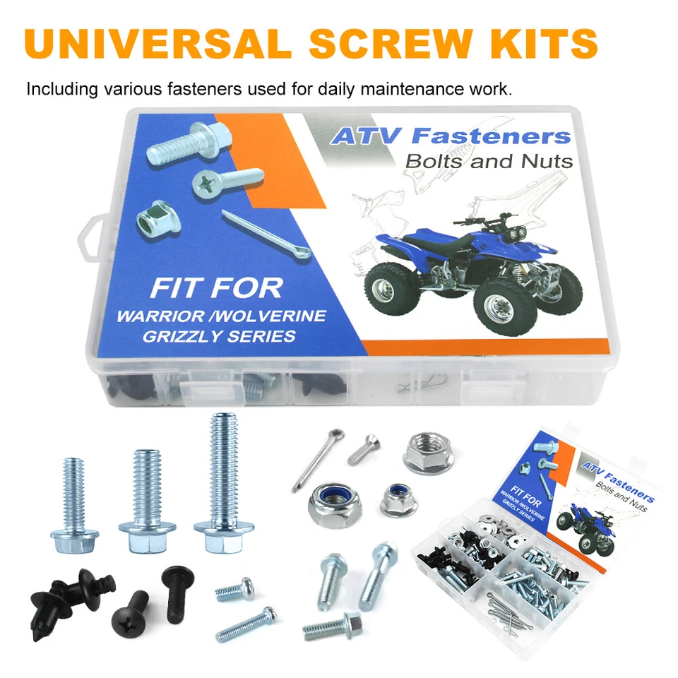 Kit de pernos de carenado apto para Yamaha Warrior 350 1987-2004 Wolverine 350 1988-2010 Foto 3 de 4