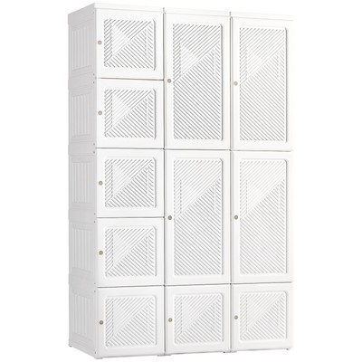 Portable Wardrobe Closet Bedroom Armoire Foldable Clothes Cube Storage Organizer
