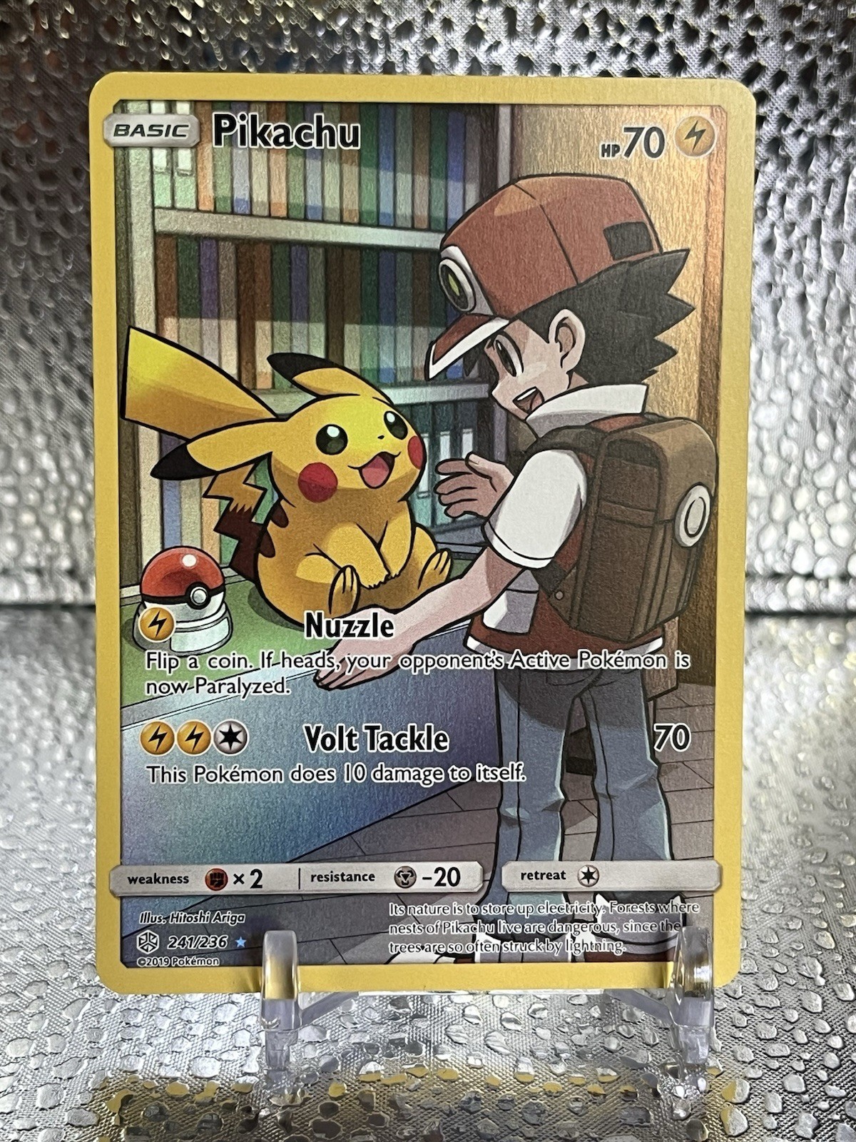 Pokémon TCG Pikachu 241/236 Cosmic Eclipse Full Art Secret Rare NM