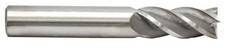 3/8" End Mill, Multi-Flute, HSS, 4-Flute, 3/8" Shank, 1pc, USA Made