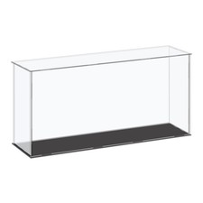 Acrylic Display Case Plastic Box Cube Storage Box Clear 41x11x20.5cm