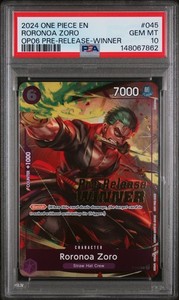 Zoro Pre Release Winner | eBay