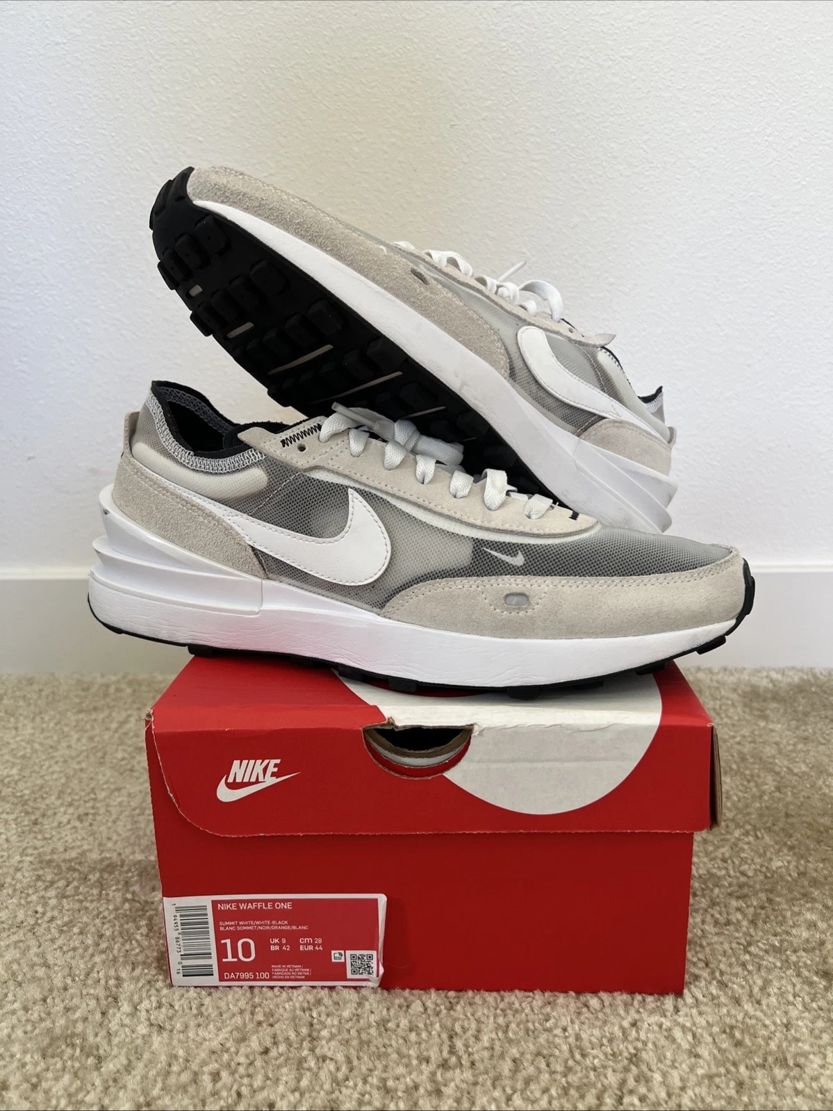 Nike Waffle One Summit bianche DA7995 100 da uomo taglia 10