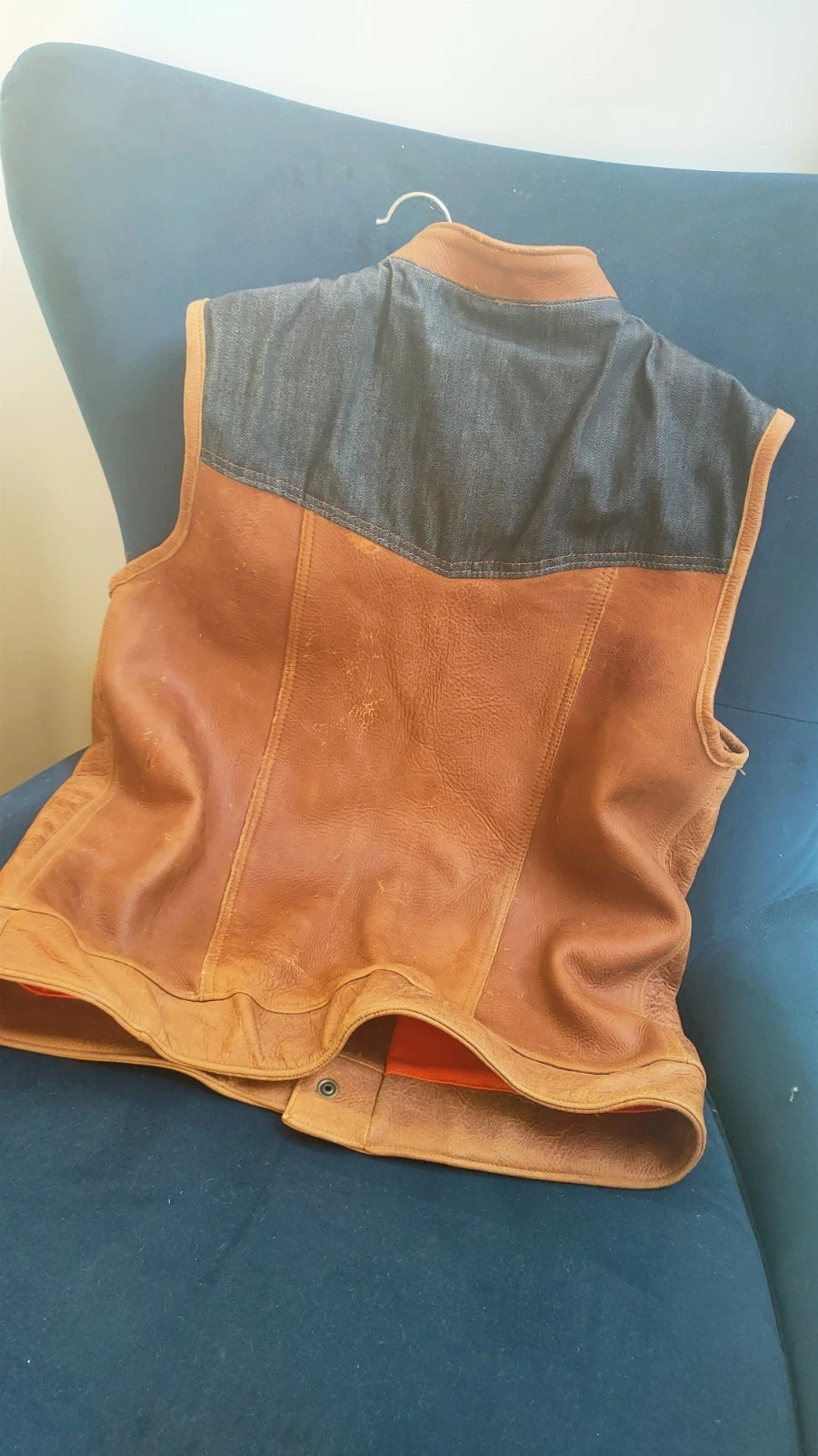 Grifter Masterson leather motorcycle vest - product detail image 9