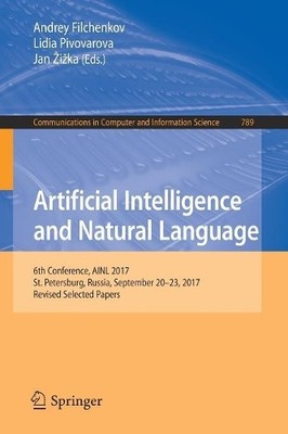Artificial Intelligence and Natural Language by Andrey Filche... - 9783319717456