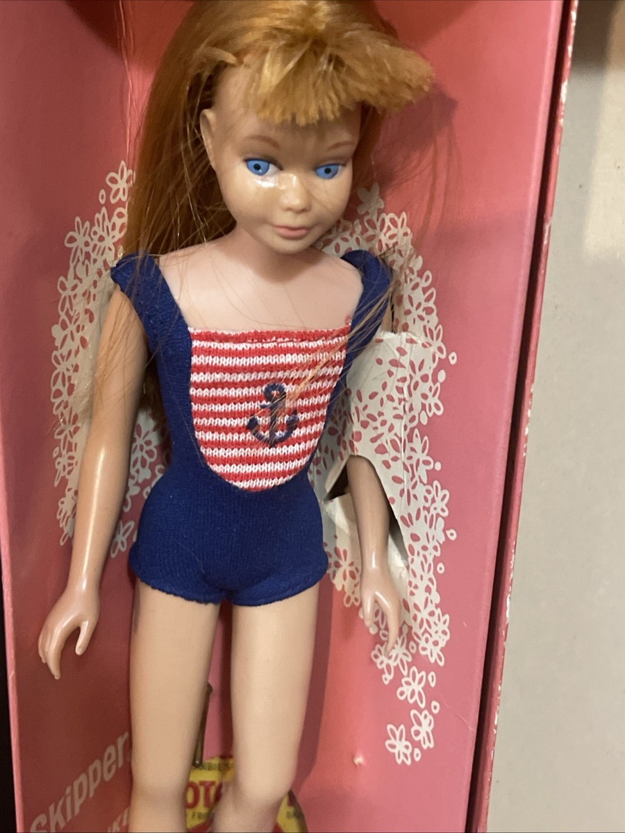 Vintage Mattel 1964 Skipper Barbie Doll With Box And Accessories