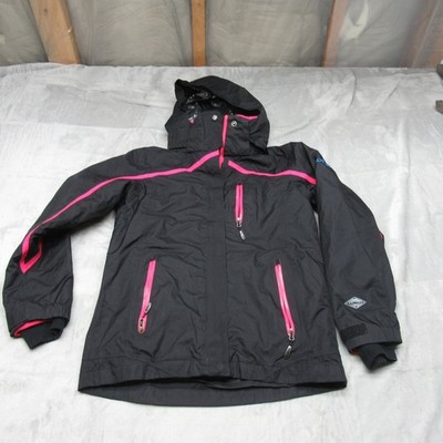Columbia Titanium Jacket Kid 10/12 BLK Waterproof Omni Heat Removable Liner 3in1