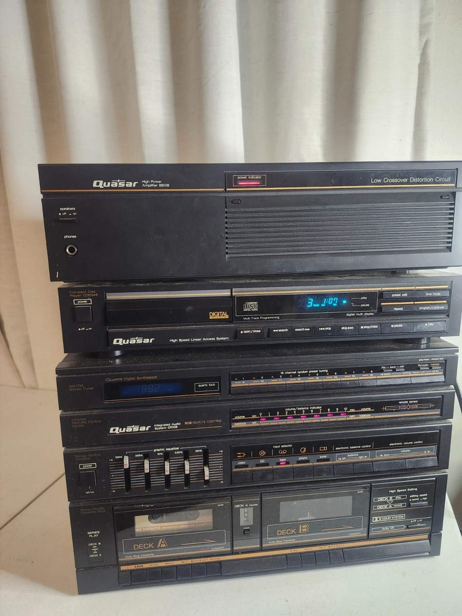 Vintage Quasar Compact Audio System Stereo CD Cassette Radio | eBay
