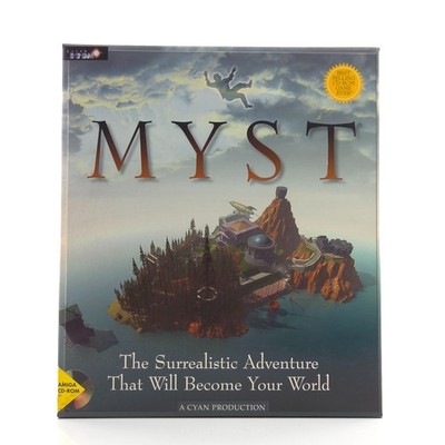 Commodore Amiga CD32: MYST - Big Box OVP (CBM CD-ROM PAL) CYAN 1996