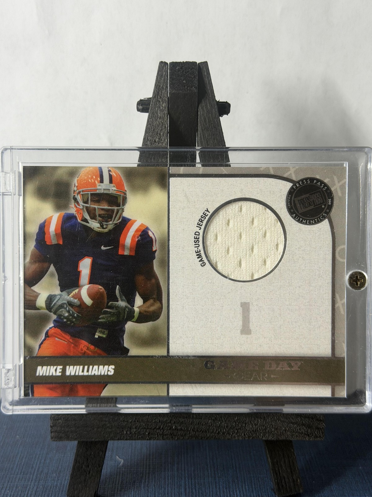 2010 Press Pass PE #GDG-MW Mike Williams Game Day Gear Jerseys Silver
