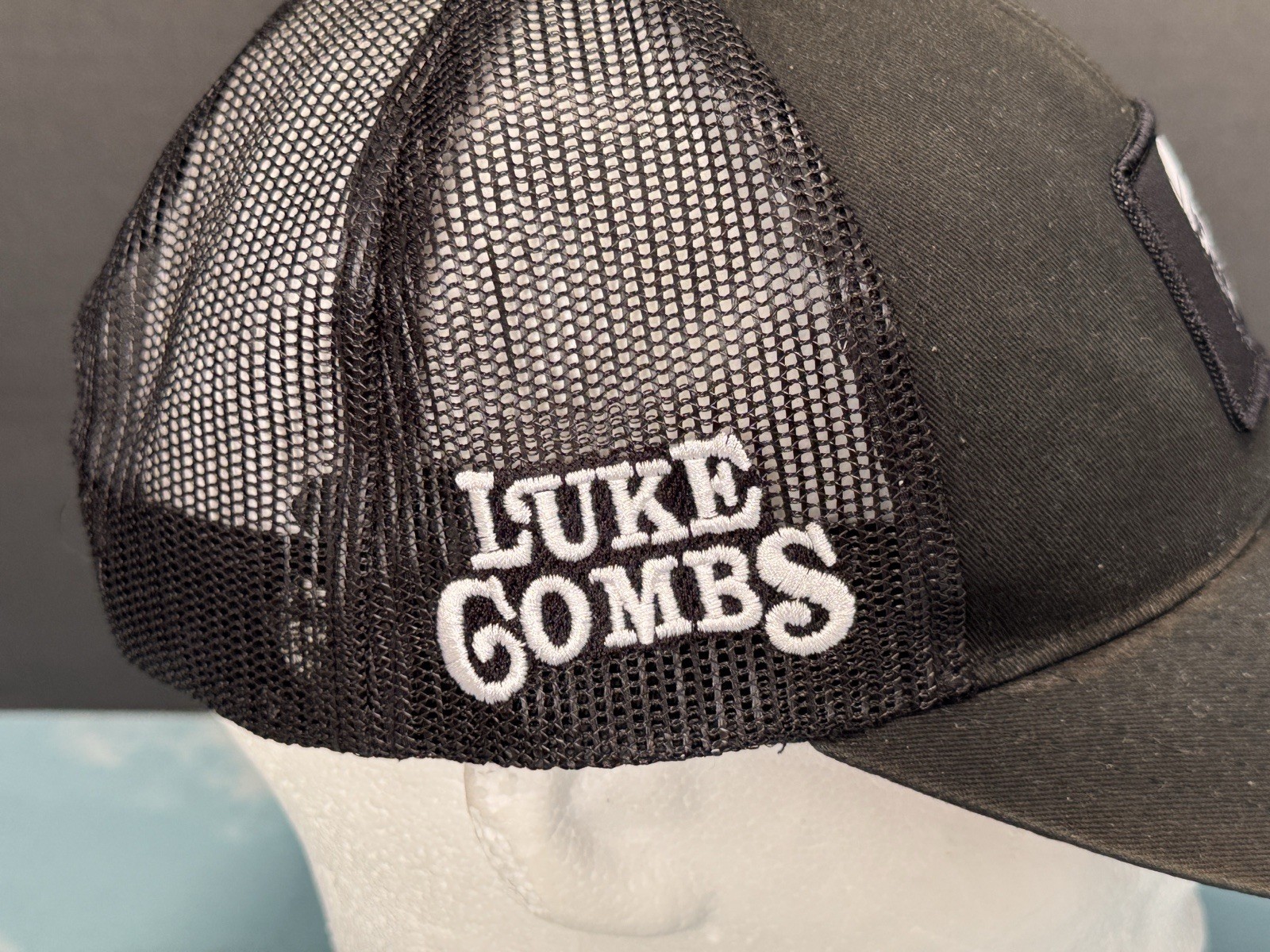 LUKE COMBS Black skull patch Snapback Hat Cap Tru… - image 9