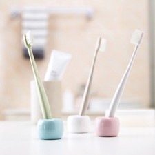 Mini Ceramic Toothbrush Holder Cute Tooth Brush Stand Small Colorful