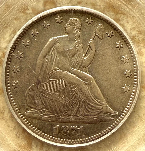 1871-S Liberty Seated Half Dollar $.50 Silver PCGS XF45 Nice Patina Tough Date