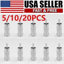 For CCTV Camera BNC Female to RCA Male Coax Connector Adapter Converter