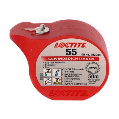 Gewindedichtfaden Loctite 55-50 m, Gewindeabdichtung Dichtfaden Gewindedichtung