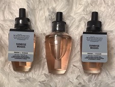 BATH BODY WORKS WALLFLOWER REFILL SUNRISE WOODS SET OF 3
