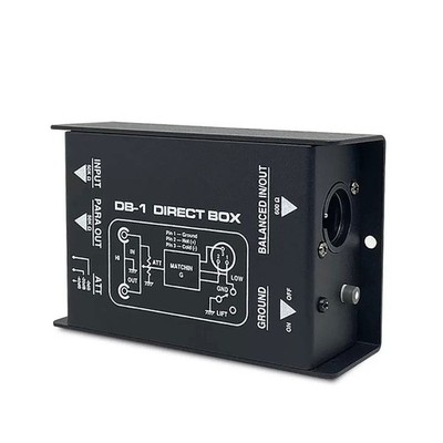 Einkanal Stereo DI-Box-Splitter XLR für Audiosystem Gitarre und Bass