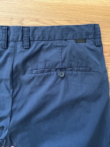 Boss Hugo Boss Herren Crigan Hose Regular Fit Baumwolle 33" Schrittlänge Blau Größe 32R - Bild 8 von 9