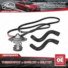 Gates Thermostat + Radiator Hose Drive Belt Kit for Hyundai Accent X3 1.5L 73KW