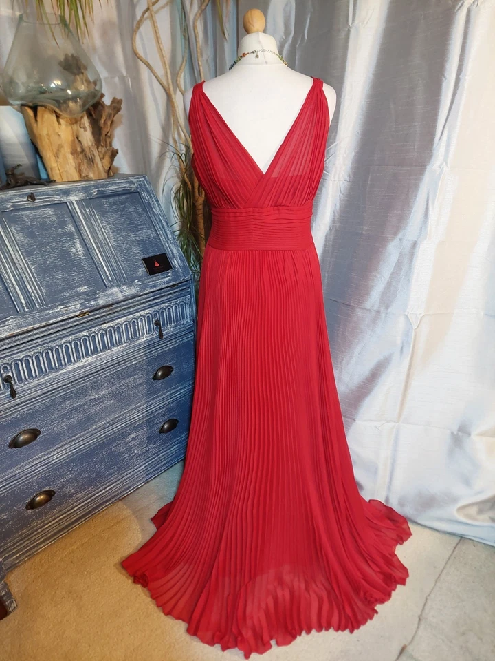Coast flowing red ruffles Ballgown Size 16 – Wedding / Party / Evening / Formal - Image 3 of 4