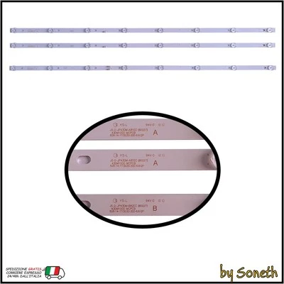 SONETH KIT 3 BARRA LED TV PER NORDMENDE ND43KS4600J
