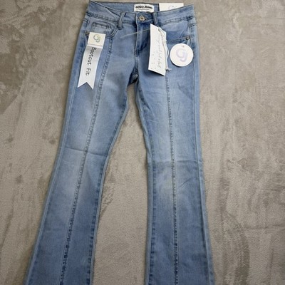 Womens GoGo Jeans Denim Pants Size 23 Light Wash Bootcut Style NWT