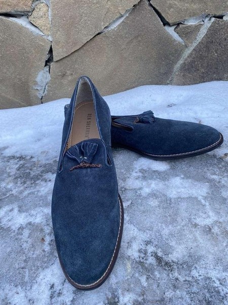 Men Ben Sherman Heels Navy Suede 43.5