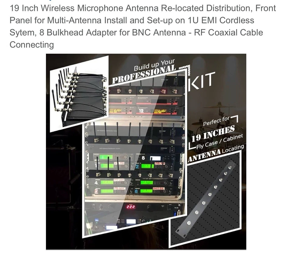 Universal 8-Port Antenna Distribution System for Wireless Microphone Receiver... - Image 4 of 4