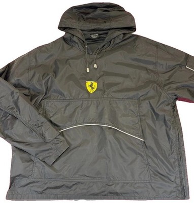 Rare 1999 Ferrari Formula 1 Racing Jacket Men s Large Black Anorak Pullover Mesh