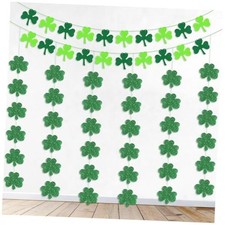St. Patrick  s Day Shamrock Banners, 2 Pcs Felt Shamrock 8 Pcs Multi Shamrock