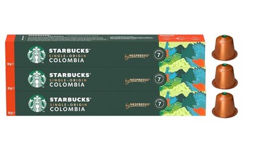 Starbucks by Nespresso Colombia Coffee Capsules, 30-Count