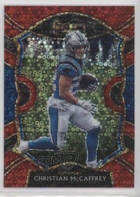 2020 Panini Select Concourse Red Disco Prizm 13/49 Christian McCaffrey #7 2s2