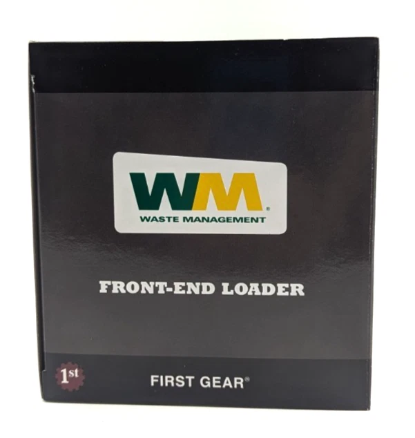 First Gear 1/34 2002 Mack MR Front-End Loader Garbage Truck WM Waste Management - Image 2 of 4