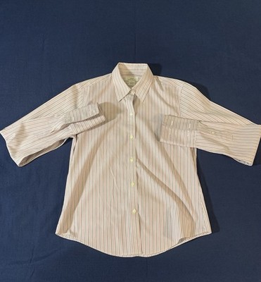 Brooks Brothers Striped Women s Long Sleeve Fitted Non Iron Stretch Shirt Size 8