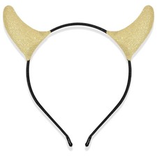 Glitter Devil Horns Headband, Devil Ears Headband Halloween Cosplay Dress up,...