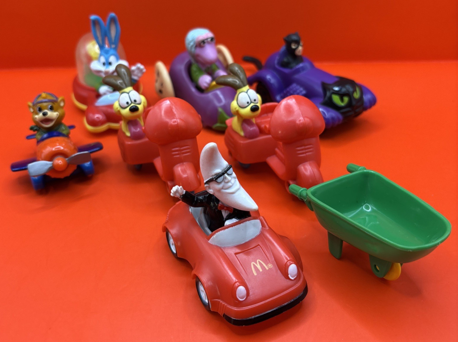 Lot of 8 1980's-90's McDonald's Happy Meal Toys- Bugs Bunny,