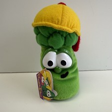 Veggietales 7 Junior Jr Asparagus Beanbag Plush Gund Stuffed Original Tag